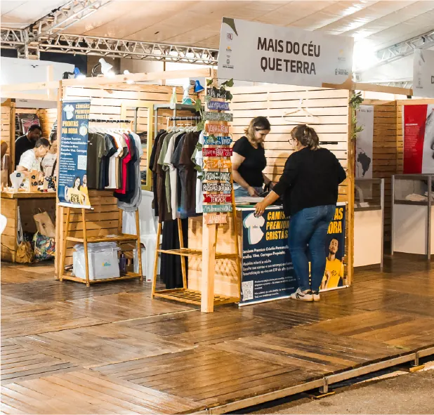 Estande na Expo Vila em edição anterior